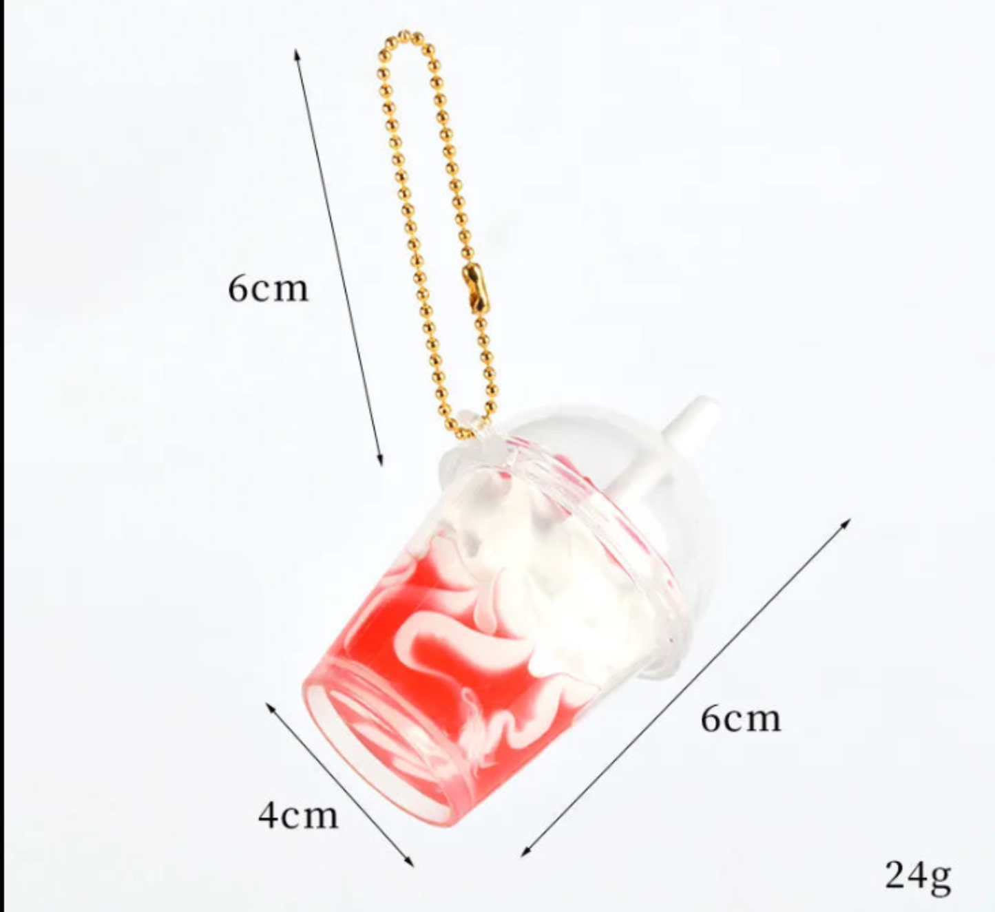 Mini Ice Cream Cup Keychain | Cute Milky Tea Dessert Bag Charm Simulated Food Toy for Women & Gift Ideas